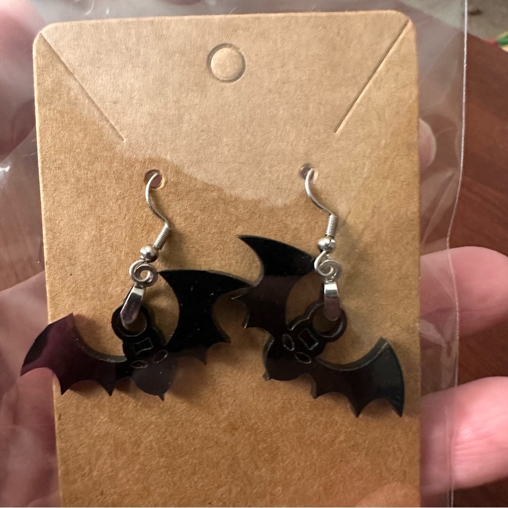 Bat earrings